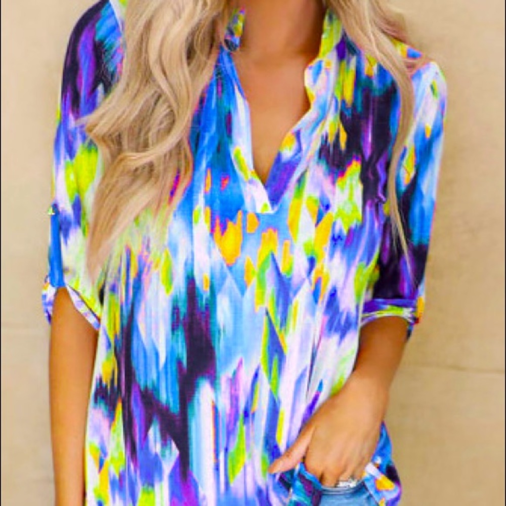 Vibrant Multicolor Women's Top